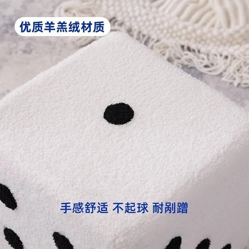 北欧简约现代小凳子创意骰子方凳家用门口换鞋凳卧室方墩坐墩矮凳|undefined