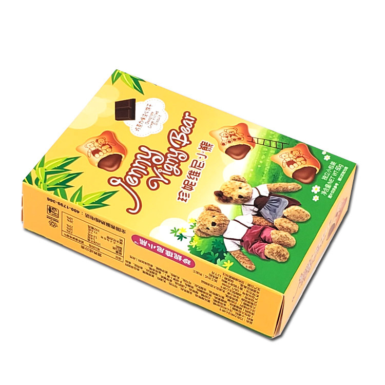 广东江门厂家印刷五金礼品饼干纸盒食品白卡纸铜板彩卡盒UV彩盒