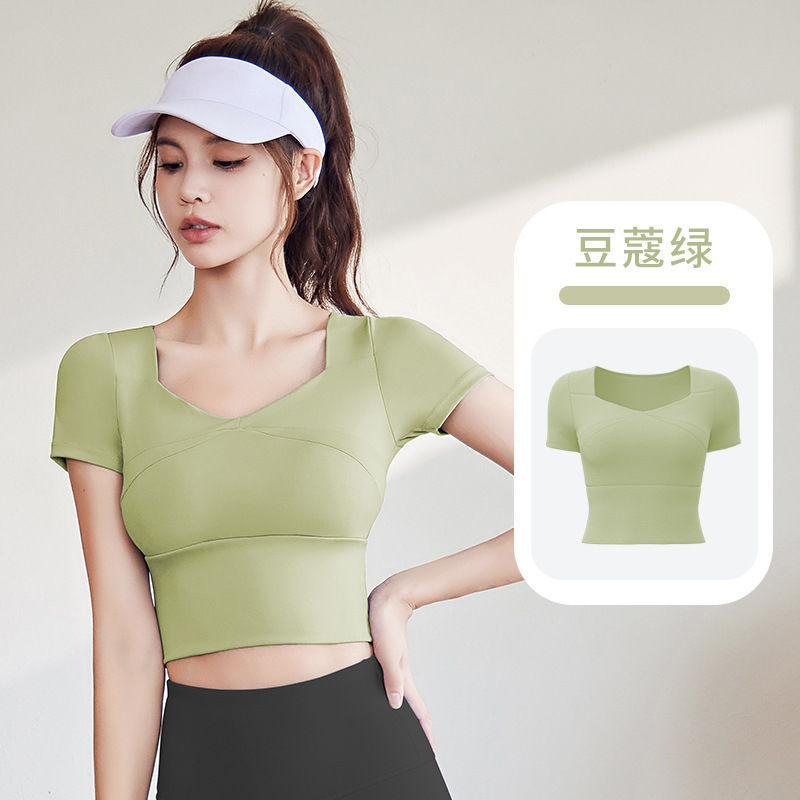 瑜伽服女套装套装女2025新款夏季专业跑步运动上衣普拉提训练健身|undefined