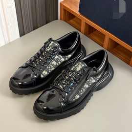 马皮水洗男鞋大头皮鞋复古男士手工休闲厚底英伦真皮商务德比圆头