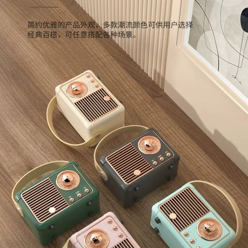 创意复古蓝牙音箱无线迷你低音便携小音响爆款蓝牙音箱生日礼物|undefined