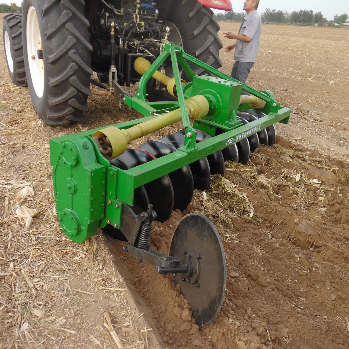 驱动圆盘犁 东北 江南 水田翻地能手 方梁驱动圆盘犁 翻地犁