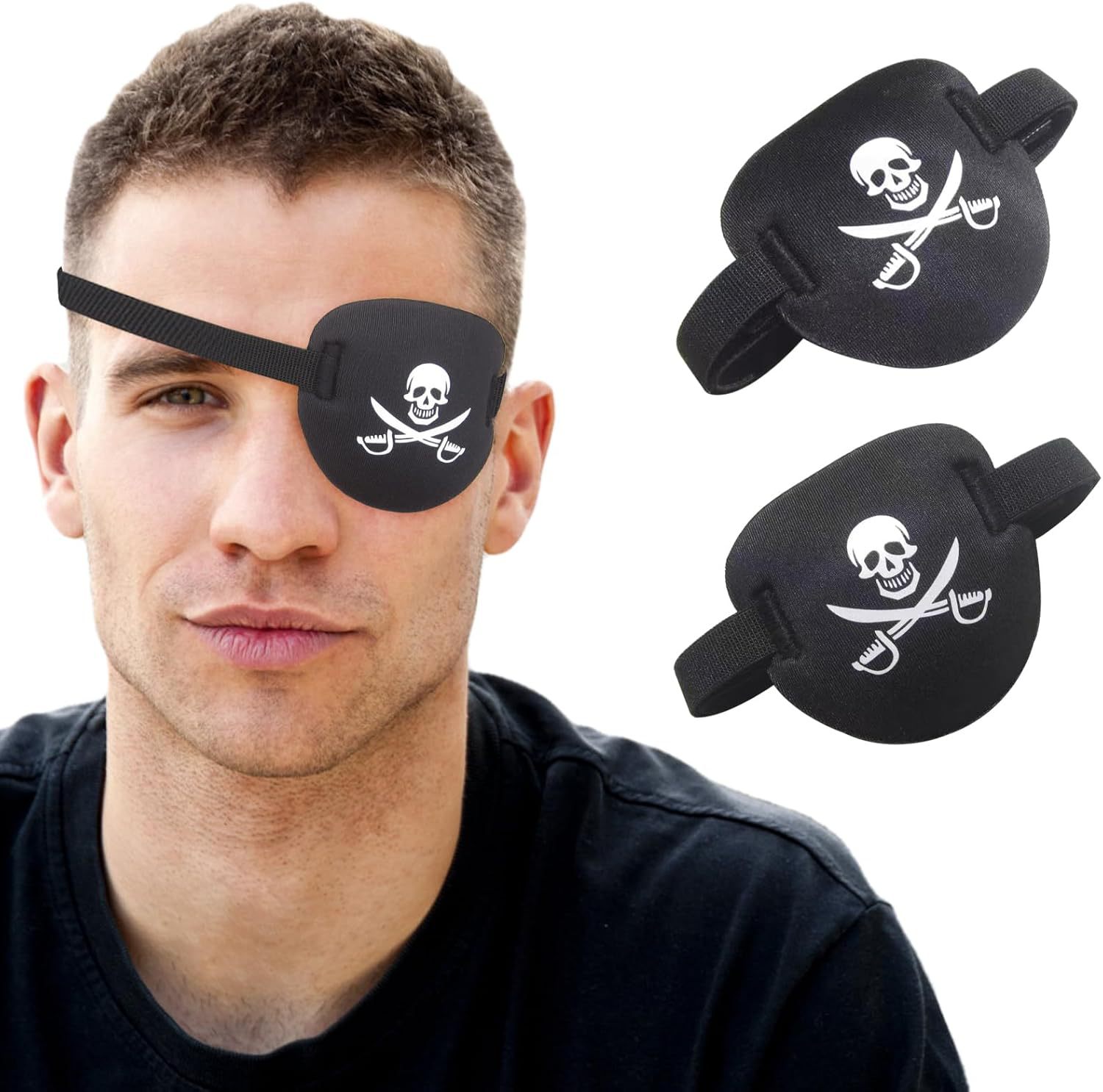 Single-Eyed Dragon pirate makeup eye mask wholesale eye patch children's groove amblyopia squint full cover multi-color single-Eye eye mask