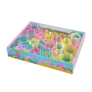 24 Pieces in a Box, Small Special-Shaped Rainbow Circle, Polygonal Hula Hoop, Street Stall Toy, Local Promotion Gift, Yiwu Supply Batch