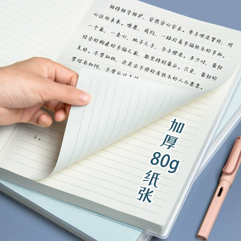 Notebook notebook A4/A5 thick-cover copybook, increased thickness, multi-color covers, 150–200 sheets