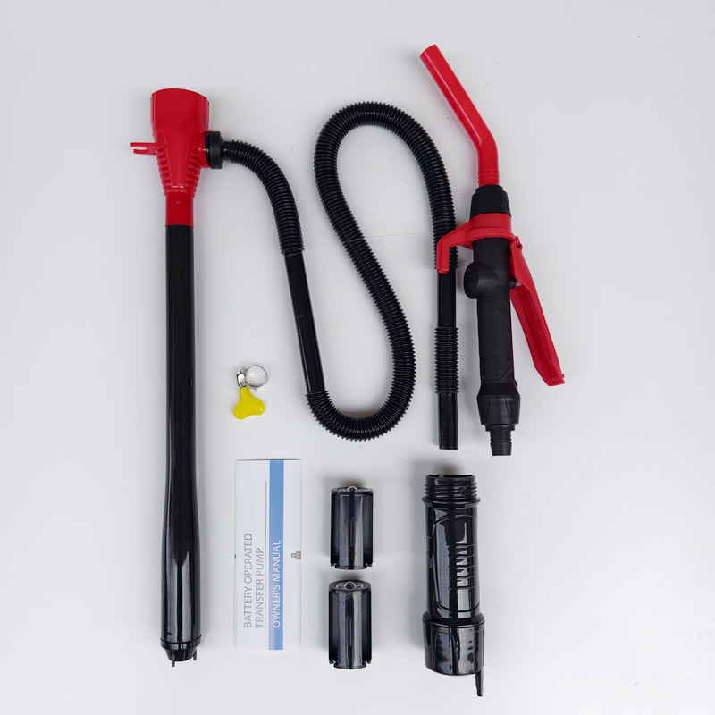 Electric oil pump, portable emergency oil extractor for vehicles, detachable battery-powered water pump, used for transferring gasoline and diesel, with suction hose