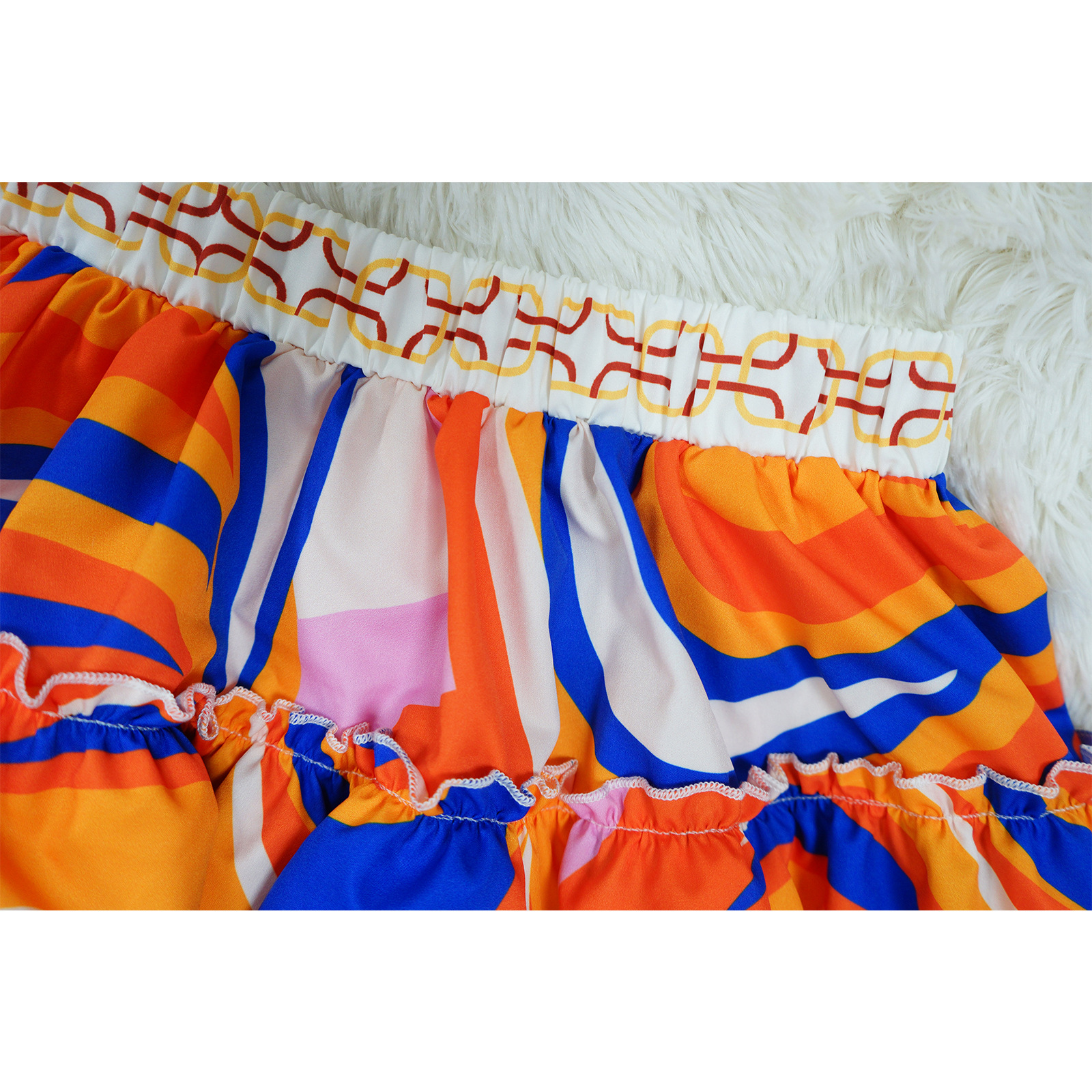 Women Clothing Sexy Sleeveless Backless Skirt Printed Two Piece Suit 15 Women Clothing Sexy Sleeveless Backless Skirt Printed Two Piece Suit