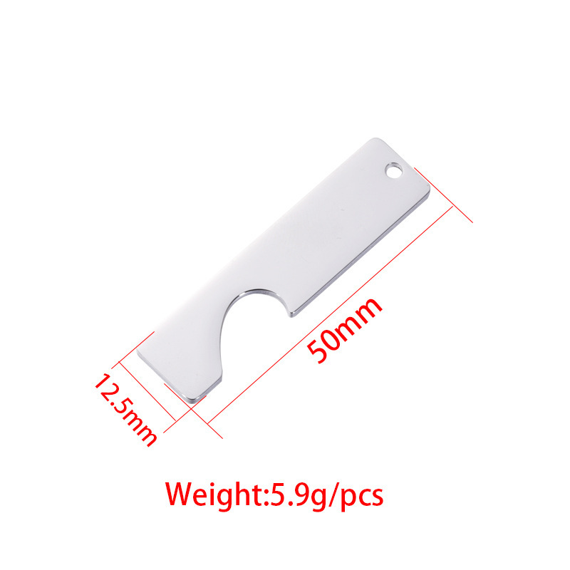 13g Weight 1 Set 50*12.5mm 304 Stainless Steel PVD Coated Real Gold Plated Customization Laser Engraving Heart Shape Rectangle Pendant DIY Jewelry Accessories