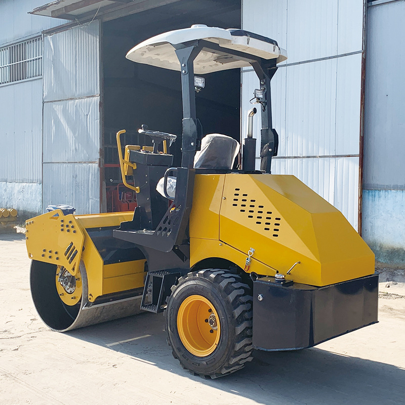 Shanling 3.5 toneladas de rodillo de acero único pequeño rodillo de 3 toneladas de rodillo vibratorio de conducción de asfalto para carretera de movimiento de tierra