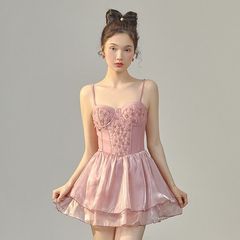 2024 New Arrival Conservative Belly-Covering, Body-Slimming Spa Swimsuit for Women—Featuring Steel Boning, Delicately Ethereal Design, and Ultra-Sexy Appeal