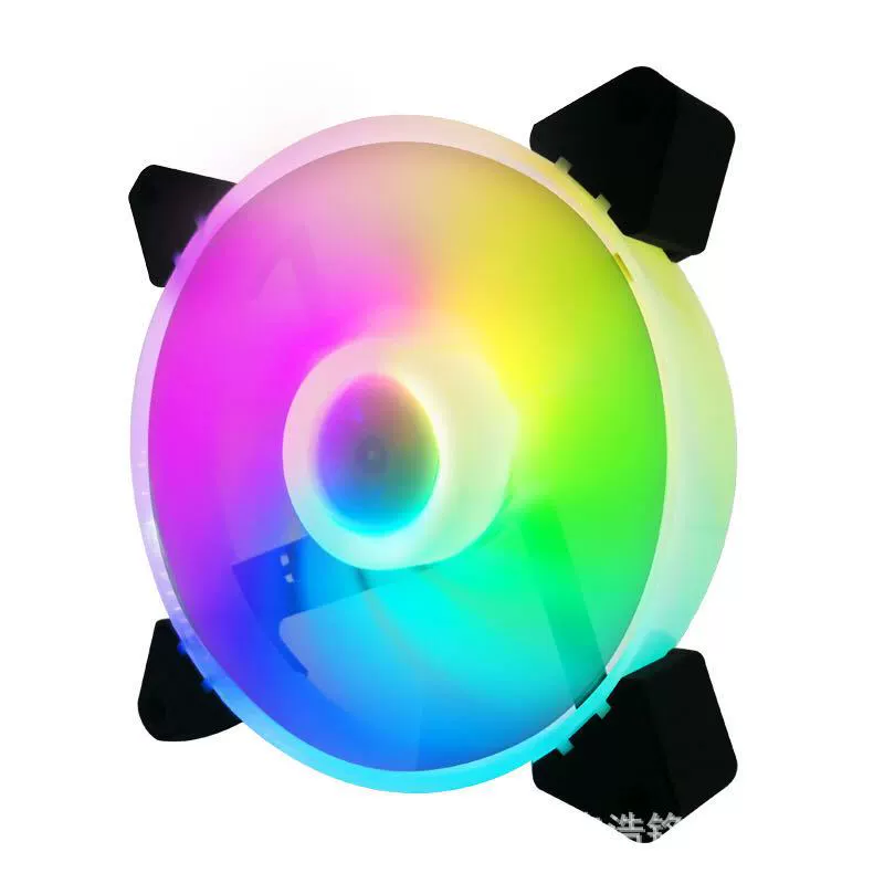 Подсвечиваемый корпусной вентилятор 120×25 мм, варианты ARGB/RGB, бесшумный телескопический дизайн NS