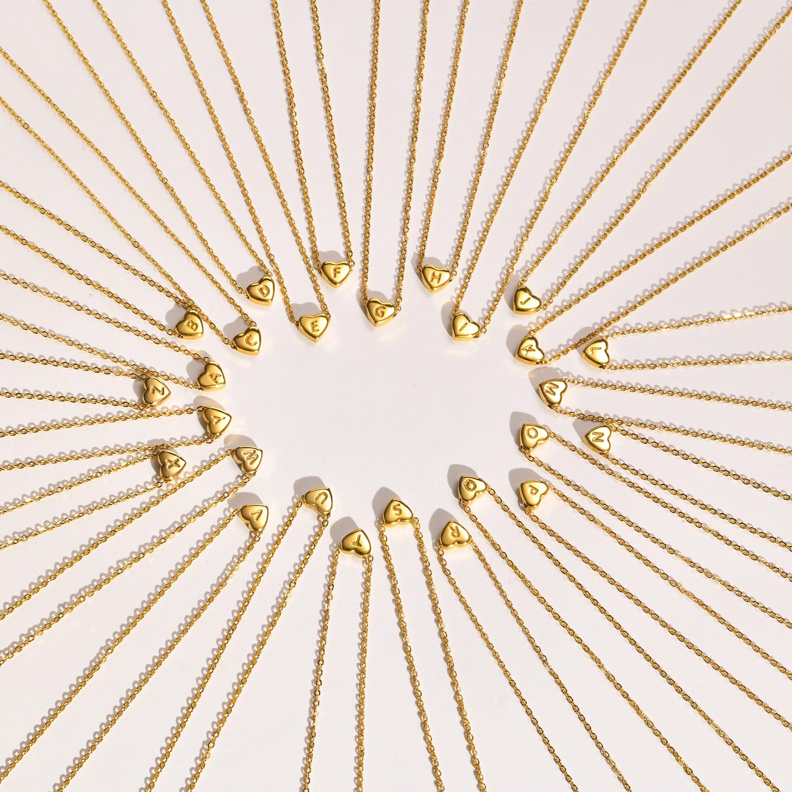 Fashion Letter Heart Shape Stainless Steel Plating Pendant Necklace 1 Piece