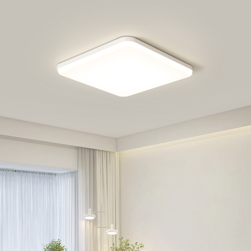 Lámpara de sala de estar de estilo crema Lámpara principal de salón Lámpara de techo de protección ocular simple moderna Lámpara de dormitorio Lámpara de iluminación para mejoras del hogar Zhongshan