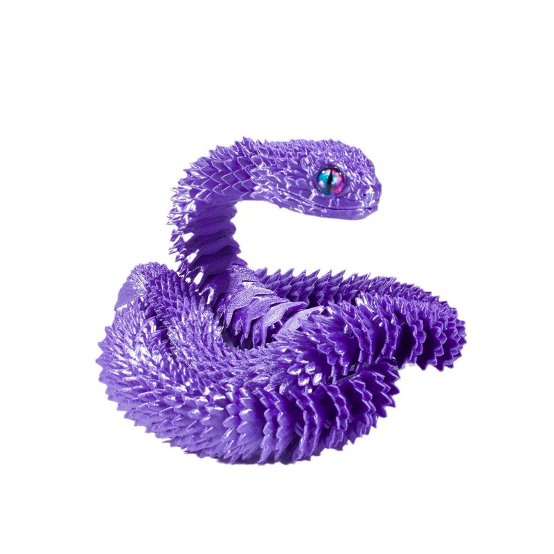 3d打印蛇蝰蛇玩具蛇蛋套装手办摆件可活动关节动物模型3D打印玩具|undefined