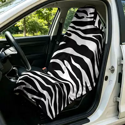 Printed bath towel and car seat cover 2-in-1, ultra-fine fiber outdoor beach and car dual-use universal seat cushion