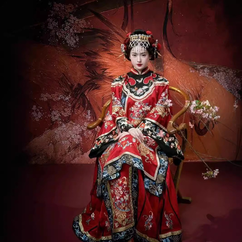 Ethnic Traditional Clothing, Jinxiang Han Dynasty, Plaid Clothing, Heavy Industry Printing, Qing Han Women's Clothing, Evening Clothing, Horse Face Skirt Suit
