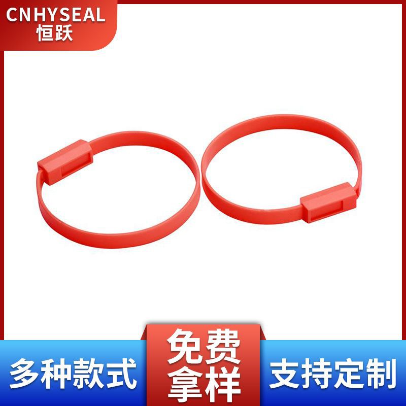 厂家批发塑料封条一次性衣服鞋防伪防调包扣扎带吊牌标签物流封签