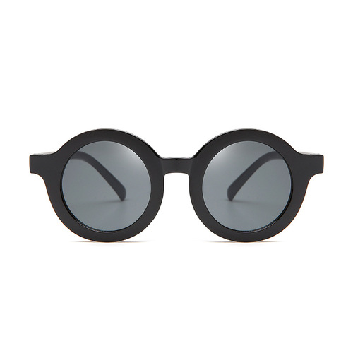 Korean children's cartoon sunglasses, round frame UV protection baby sun glasses candy color sunglasses