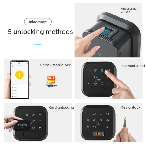 New Tuya tuya lock ttlock spherical wooden door fingerprint password swipe card apartment B&B fingerprint lock