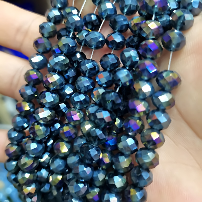 Honyun クリスタルフラットビーズ AB カラー diy ファセットガラスルースビーズ衣類アクセサリーブレスレットヘアアクセサリーアクセサリー