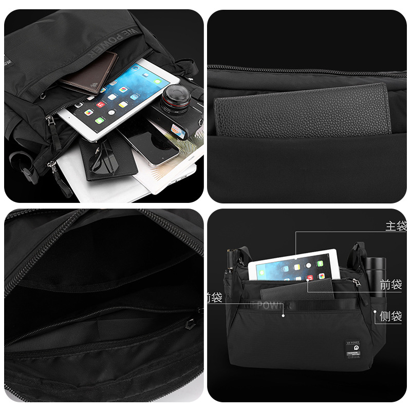 WEPOWER nuevo estilo casual ligero versátil tendencia al aire libre impermeable desgaste hombre viaje de negocios mochila de hombro