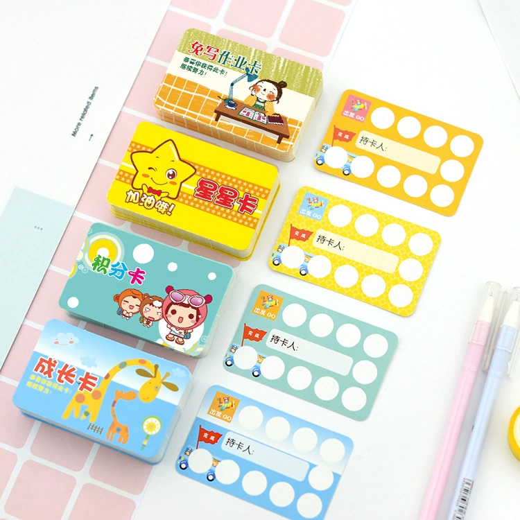 Прямые продажи с фабрики Бонусная карта для учащихся начальной школы солнечная карта роста без записи домашнее задание карта желаний учебная карта 50 шт.