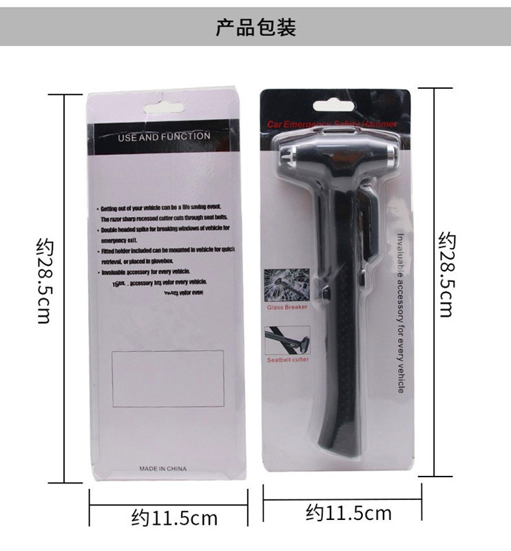 Car safety hammer car Bus bus escape lifesaving long handle emergency metal broken window hammer factory in stock