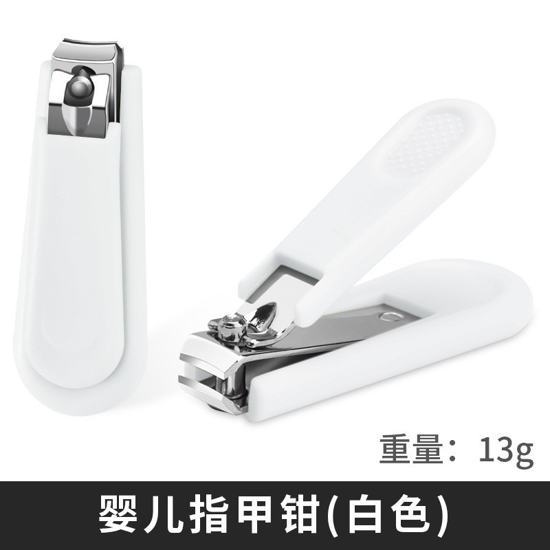 White children's nail scissors