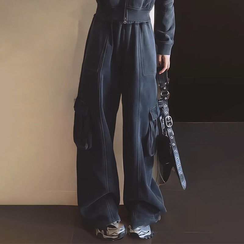 休闲高级春秋卫衣运动套装两件感穿一整套时尚减龄韩系女搭工装裤|undefined