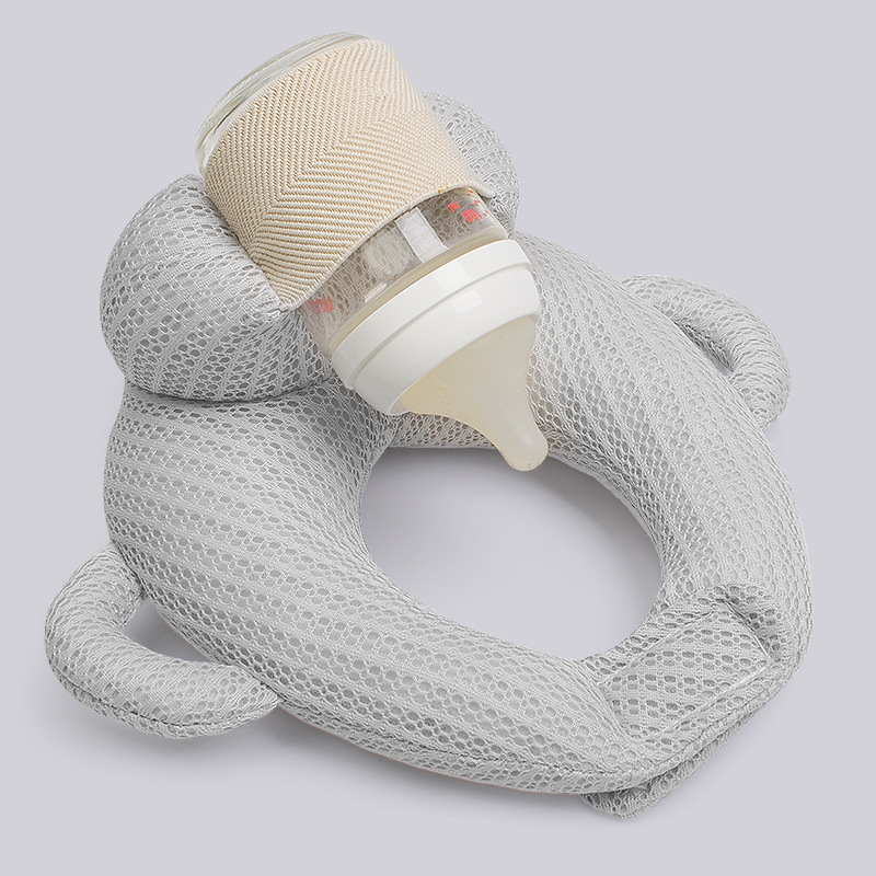 퓨어 텐셀 통기성 우유 베개 그레이 핸드헬드 스타일