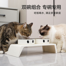 宠物碗猫咪护颈高脚碗狗狗不锈钢大容量双碗防打翻猫碗狗碗宠物碗