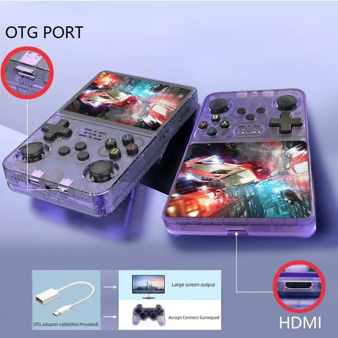 Cross-Border R36S Open-Source Handheld Game Console, Portable Classic Arcade Games, Nostalgic 3D Dual-System Handheld Console, Touch Screen