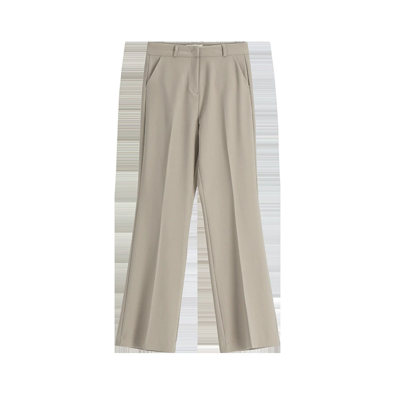 Autumn suit, flared trousers, high-quality style