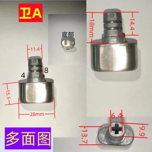 Bathroom Lock Reverse Lock Knob Stainless Steel Metal Material Indoor Door Lock Twist Handle Rotating Accessories Lock Safety Head