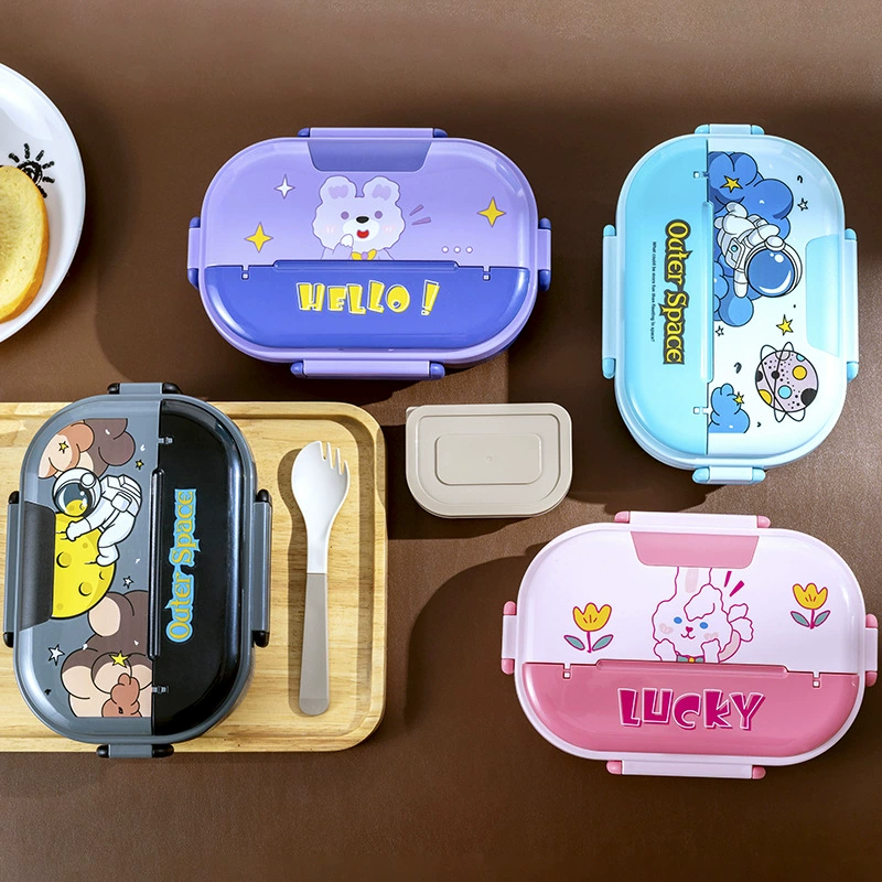 Космический астронавт в виде lunch box из нержавеющей стали, банка для хранения для учащихся начальной школы для кормления