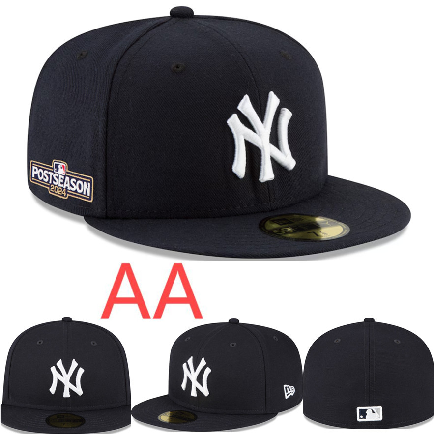 Sombrero de clase AA de alta calidad nueva gorra cerrada MLB gorra de béisbol para hombres y mujeres gorro bordado protector solar para exteriores