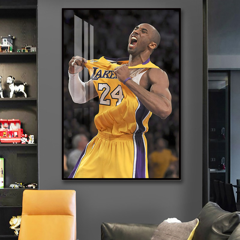 Nba Basketball Star Wall Art for Living Room Kobe Poster Entrance Bedroom Decorative Painting Sports Lottery Gym Wall Art Nba Basketball Star Wall Art for Living Room Kobe Poster Entrance Bedroom Decorative Painting Sports Lottery Gym Wall Art