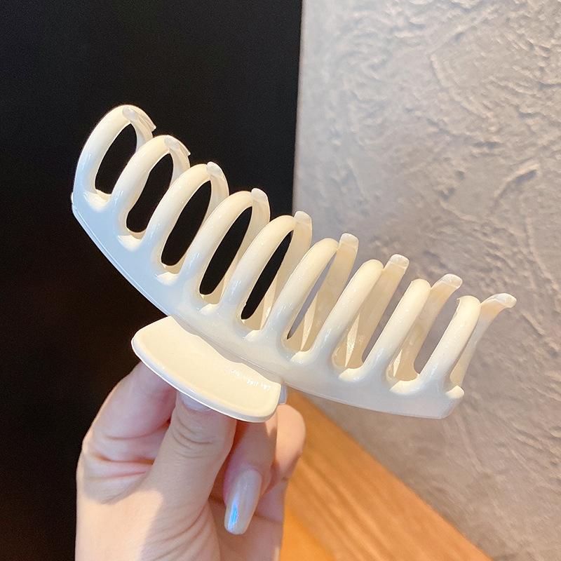 Clip de agarre de verano de gran tamaño, horquilla para el cabello en la parte posterior de la cabeza, gran cantidad de cabello femenino, tocado de clip de tiburón 2024 nueva horquilla