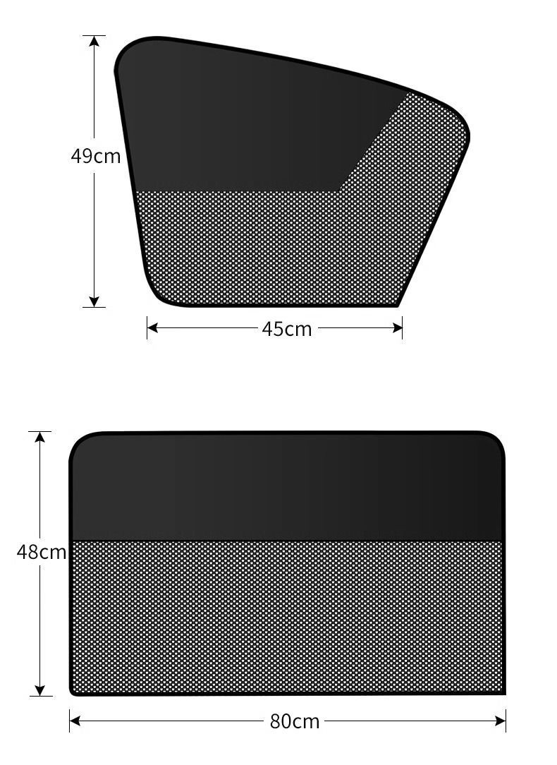 Cross-Border Best-Selling Car Sunshade, Fully Blackout Magnetic Window Sunshade, Anti-Uv Car Sunshade