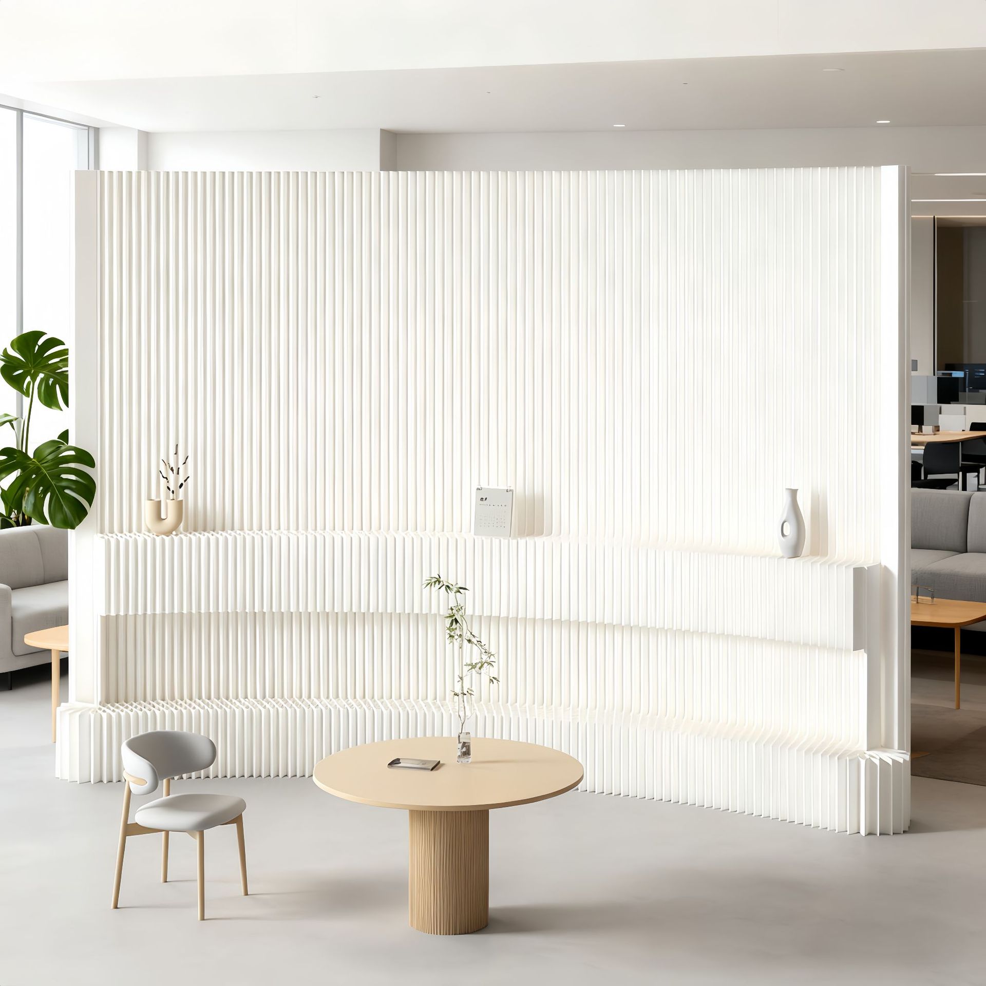 Paper Screen Booth Wall Partition Live Broadcast Room Background Wall Office Clothing Store Exhibition Window Display Partition