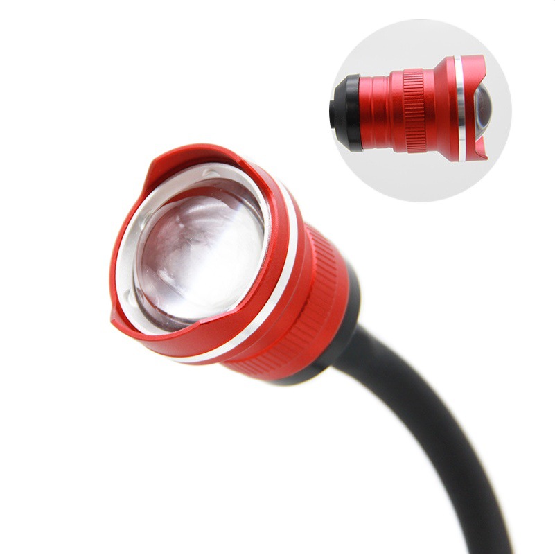 Light Rod Tip Light, Raft Fishing Light, Sea Fishing Light, Zoomable USB Rechargeable Night Fishing Light, Strong Light, High Power, Super Bright Outdoor Light