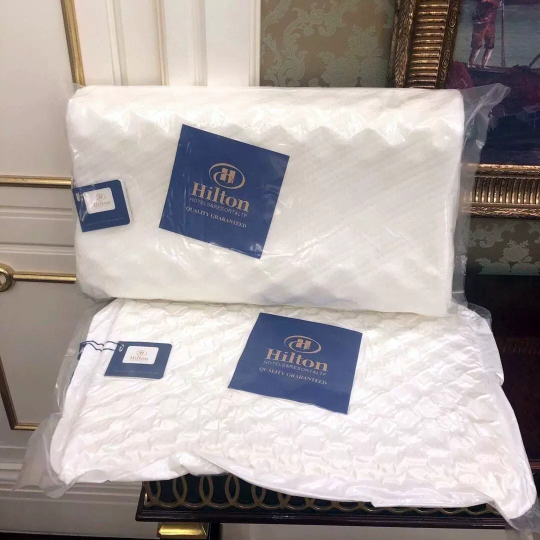 希尔顿乳胶枕酒店级狼牙6D护颈枕按摩枕家用舒适枕头批发代发