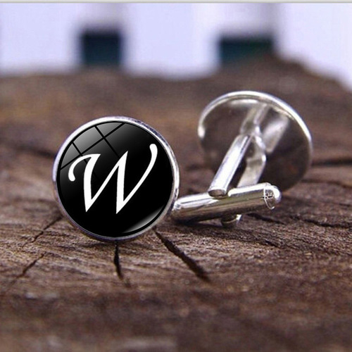 26 English words time gemstone cufflinks men's fashion French shirt buttons cuffs cuffs accessories wholesale