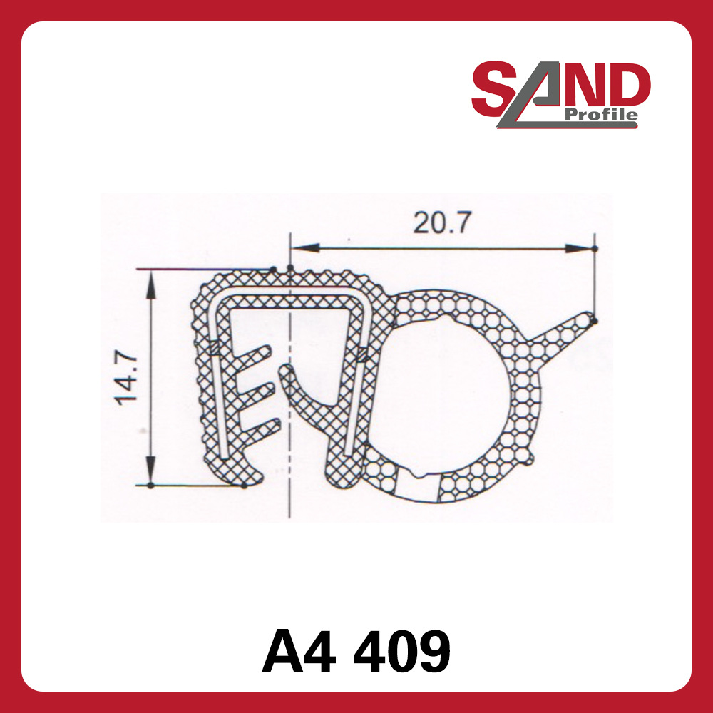 申波菲勒SAND密封条棱边保护条护边条橡胶条A4409