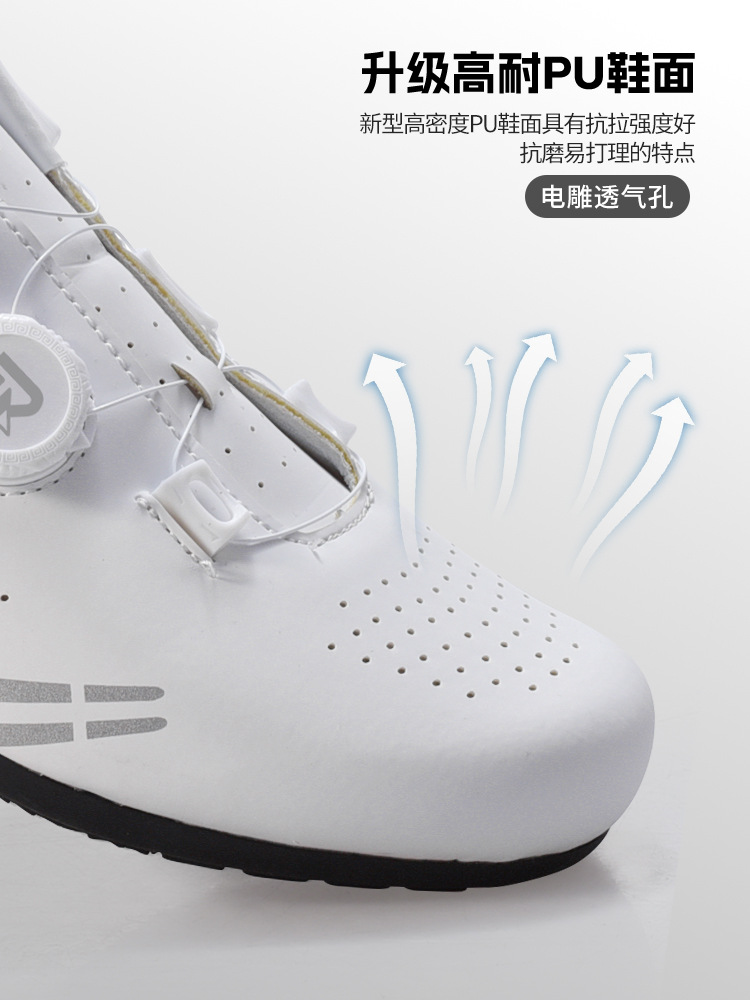 Zapatos de ciclismo al aire libre sin bloqueo para automóviles de carretera zapatos casuales de doble perilla para hombres y mujeres zapatos de bicicleta de montaña sin bloqueo image 4