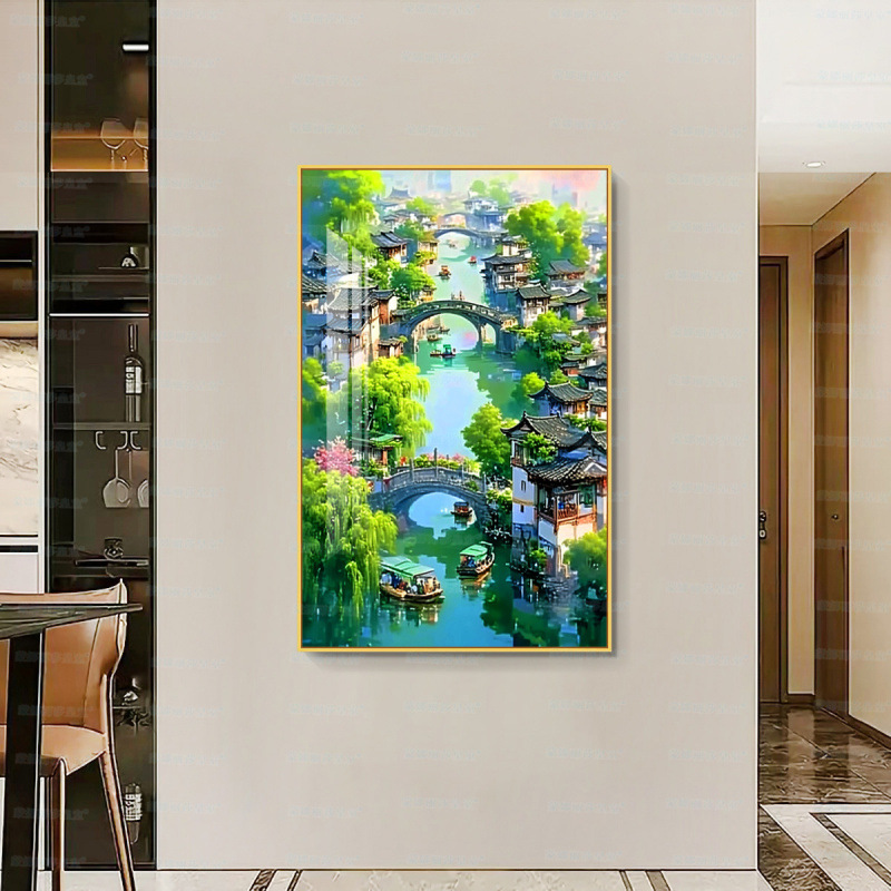 [Algodón importado] Mona Lisa real bordado de verano cuatro estaciones de verano decoración paisajística simple bordado a mano image 1