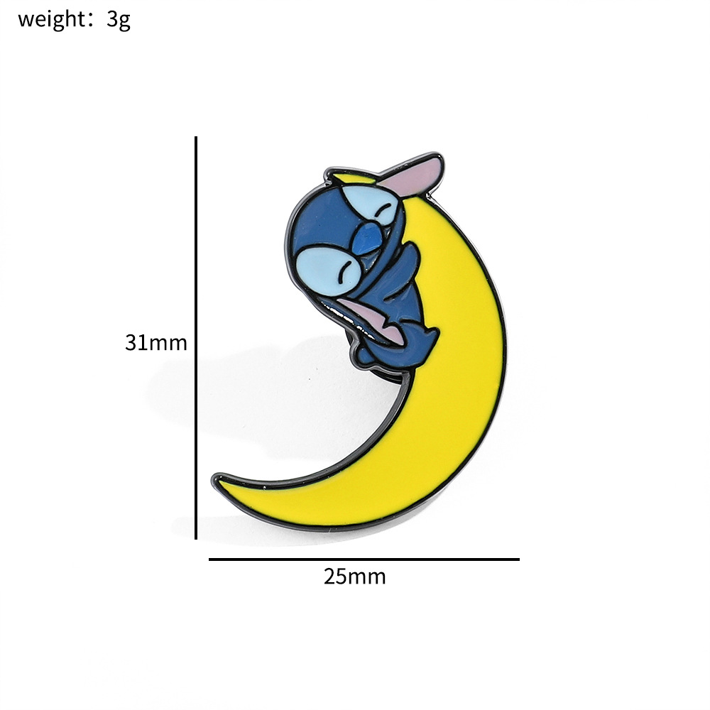 100 Insignias Metálicas Clásicas de Stitch, Broche de Aleación de Star Wars, Stitch, Maestro Yoda, Venta al por Mayor