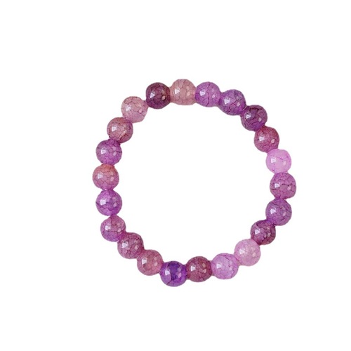 Pink and purple crystal bracelets for women, wholesale, finger-wrapping, soft-text and beads, student decompression discs, gradient bestie bracelets for men