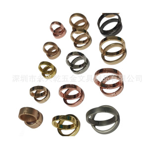Hot Selling Alloy Calendar Ring Matte Gold Desk Calendar Ring Rose Desk Calendar Metal Opening and Closing Buckle 20mm High-End Desk Calendar Ring