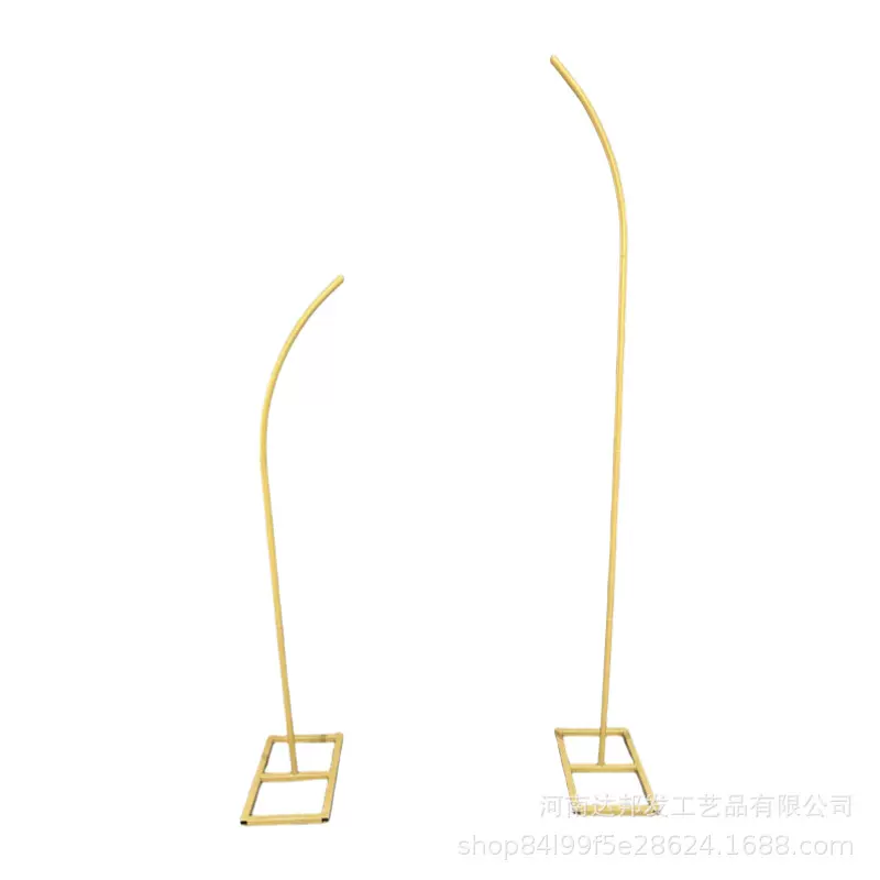 外贸跨境铁艺气球拱门婚庆道具花架拱门支架结婚婚礼背景牛角拱门